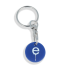 Recycled Eco Trolley Chip Keyring - Round