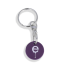 Recycled Eco Trolley Chip Keyring - Round