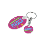 Recycled Eco Trolley Mate Keyring - Oval