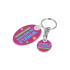 Recycled Eco Trolley Mate Keyring - Oval