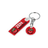 Recycled Eco Trolley Mate Keyring - Rectangle