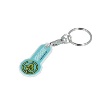 Recycled Eco Trolley Stick Keyring - New Shape