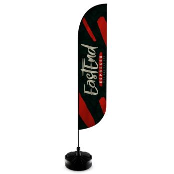 2.4m Bold Flag - Double Sided