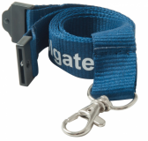 Promotional 20mm Flat Polyester Lanyard 