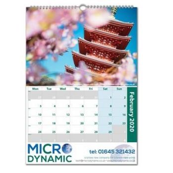 Bespoke A3 Wiro-Bound Wall Calendar