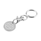 Engraved Trolley Coin Keyring