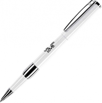 Branded Image White Line Rollerball