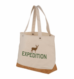 Branded Napa Cotton & Cork Tote Bag