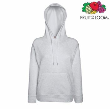 Fruit of the Loom Lady-fit lightweight Hooded Sweatshirt