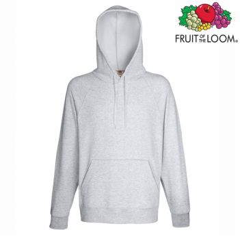 Fruit of the Loom Lightweight overhead hooded sweatshirt