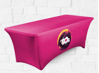 Full Colour Printed Stretch Tablecloth 