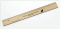 Promotional Green & Good 30cm Wooden Ruler
