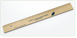 Promotional Green & Good 30cm Wooden Ruler