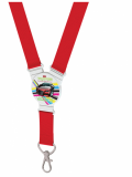 Promotional Lanyard with Full Colour Round Disc