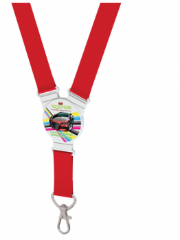 Promotional Lanyard with Full Colour Round Disc