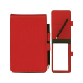 Promotional Recycled Leather Pocket Jotter Pad & Pencil