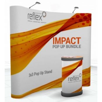 Impact Curved Pop-up Bundle - 3x3 - 2540mm Wide