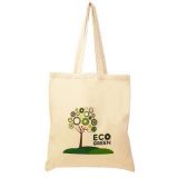 Printed Natural 5oz Cotton Shopper with Long Handles