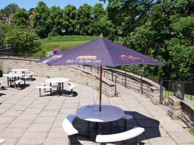 Promotional UK Made 3m Wooden Parasol