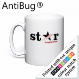 Promotional AntiBug White Durham Ceramic Mug