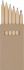 Promotional Ayola 6 Piece Coloured Pencil Set 
