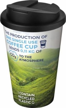Promotional Brite-Americano® 350 ml tumbler with spill-proof lid