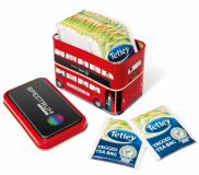 Promotional Bus Tin with Tetley Tea Bags