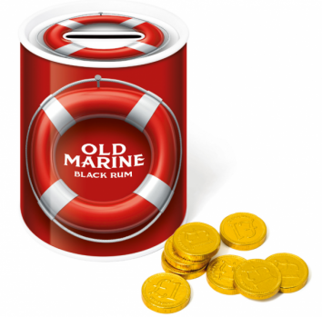 Promotional Chocolate Coin Money Tin