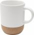 Promotional Coloured Billie 300 ml Ceramic Mug With Cork Detail