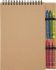 Promotional Doodle A5 Spiral Soft Cover Notebook And Crayon Set 