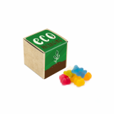 Promotional 40g Eco Kraft Cube - Vegan Bears