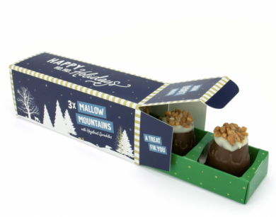 Promotional Eco Sliding Box - Mallow Mountain with Hazelnut Spri