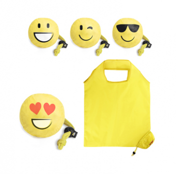 Promotional Folding Emoji Pouch Bag