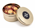 Promotional Gold Treat Tin - Mini Shortbread Biscuits