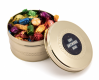 Promotional Gold Treat Tin - Quality Street Chocolates