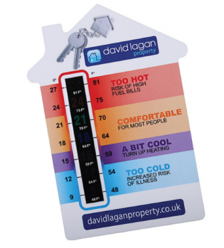 Promotional Large Energy Saving Room Thermometer Card