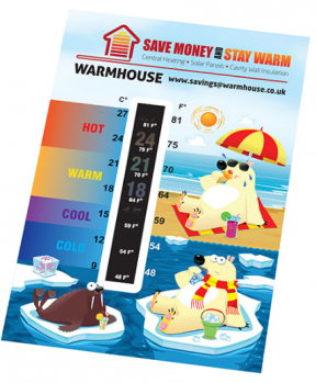 Promotional Large Energy Saving Room Thermometer Card