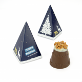 Promotional Mallow Mountain in Eco Pyramid Box with Hazelnut Spr