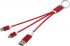 Promotional Metal 4-in-1 recycled aluminium charging cable with 
