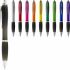 Promotional Nash Ballpoint Pen Coloured Barrel And Black Grip Blue Solid Black 