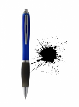 Promotional Nash Ballpoint Pen. Coloured Barrel / Black Gr