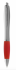 Promotional Nash ballpoint Pen. Silver Barrel / Coloured G