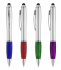 Promotional Nash Stylus Ballpoint Pen Silver Barrel And Coloured Grip 