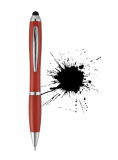 Promotional Nash Stylus ballpoint pen. Coloured Barrel and grip