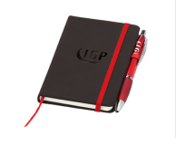 Promotional Medium Noir Notebook with Curvy Pen