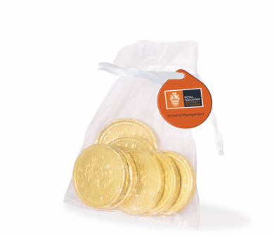 Promotional Organza Bag filled with Chocolate Coins