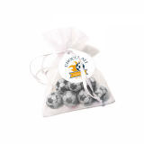 Promotional Organza Bag filled with Chocolate Footballs