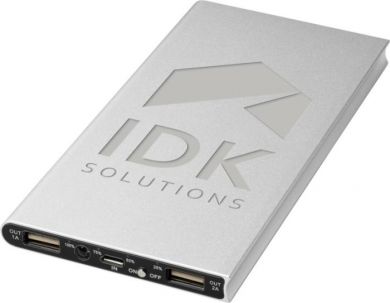 Promotional Plate 8000 mAh aluminium power bank
