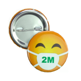 Promotional Social Distancing  38mm Button Badge 