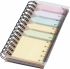 Promotional Spinner Spiral Notebook With Coloured Sticky Notes 